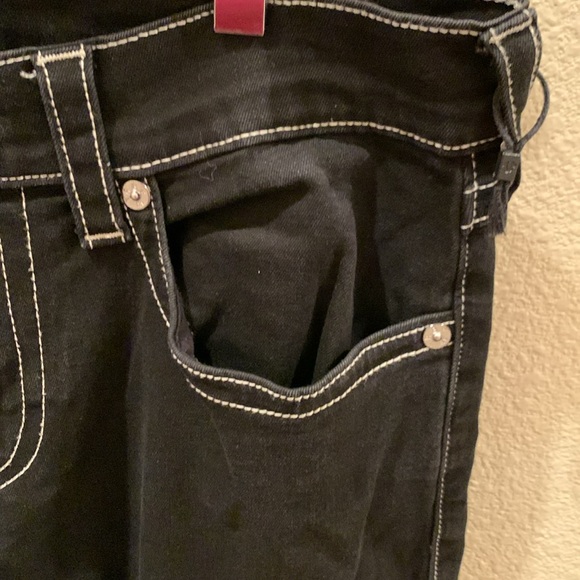 Men’s True Religion GENO SLIM JEAN Black Relaxed Straight Jeans - Picture 4 of 15